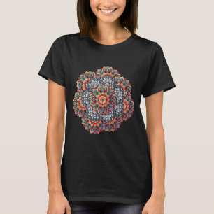 Intricate Mandala Flower Design Pattern T-Shirt