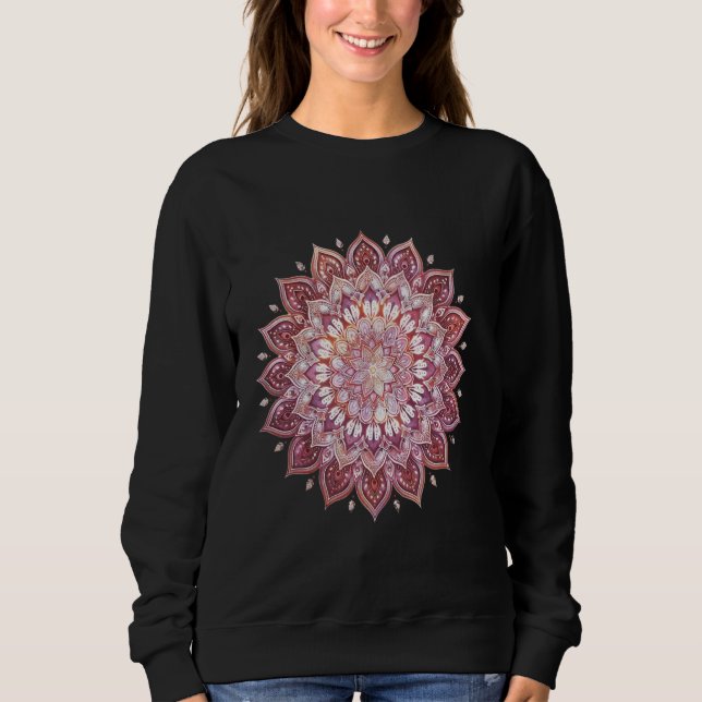 Intricate Mandala Zen Design Sweatshirt (Front)