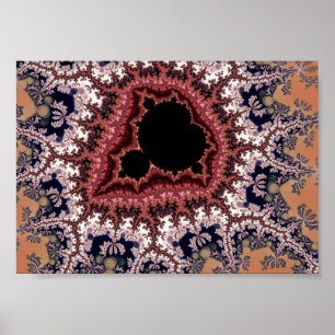 Intricate Mandelbrot Fractal Art Poster
