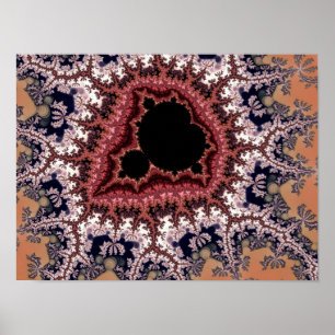Intricate Mandelbrot Fractal Art Poster