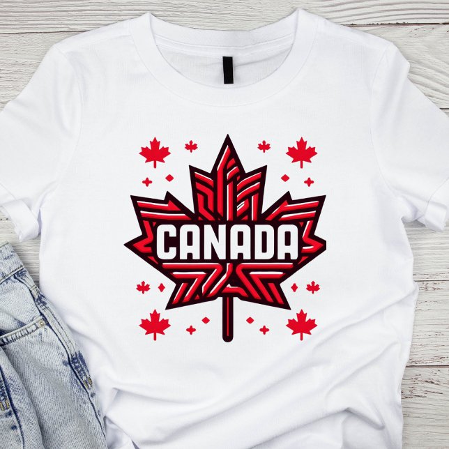 Intricate Maple Leaf Canada T-Shirt (Creator Uploaded)