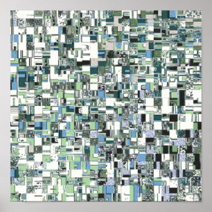 Intricate Mosaic of Geometric Patterns Poster