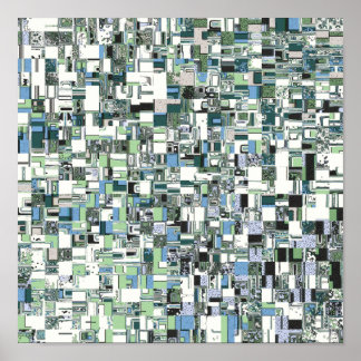 Intricate Mosaic of Geometric Patterns Poster