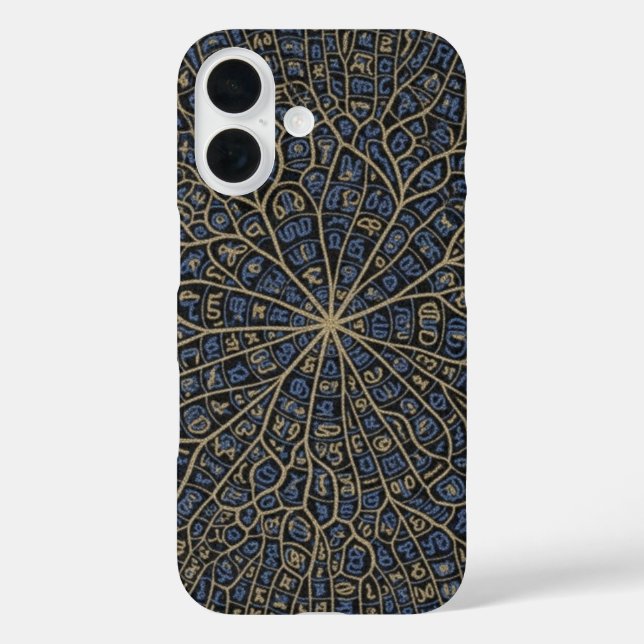 Intricate Mosaic Script Phone Case (Back)