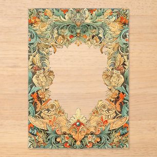 Intricate Motif Filigree Acrylic Overlay Invitations