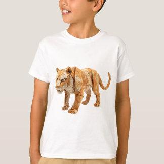 Intricate Origami Tiger Handmade Paper Sculpture T-Shirt