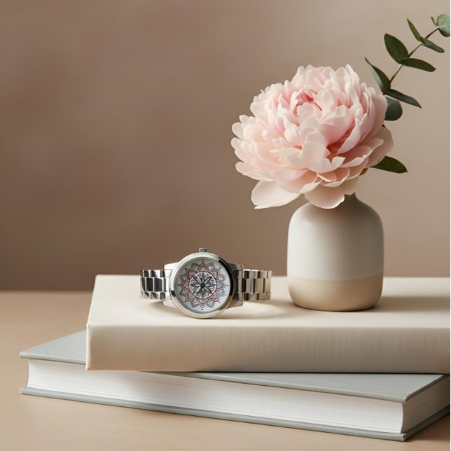 Intricate Pastel Floral Mandala  Watch (Creator Uploaded)