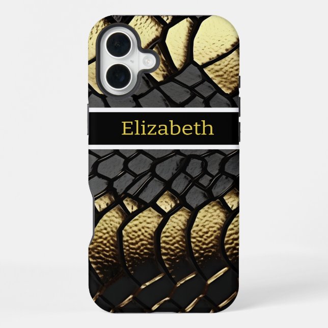 Intricate pattern of a snake's skin iPhone case (Back)