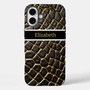 Intricate patterns of a poisonous snake's skin iPhone 16 plus case