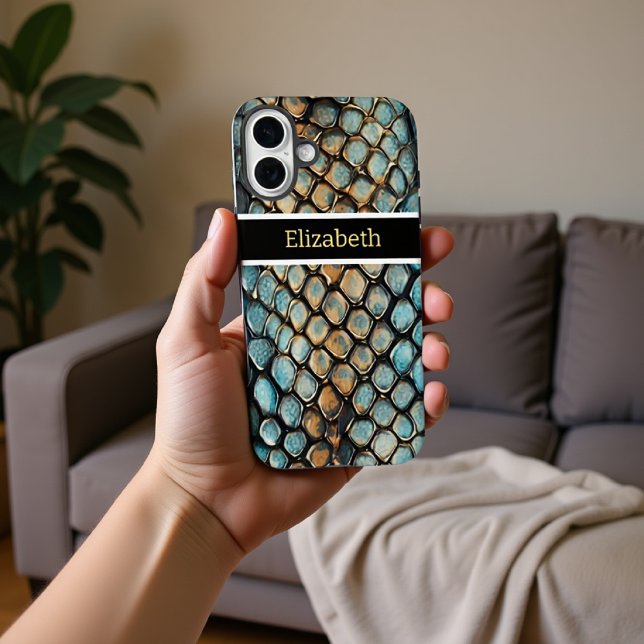 Intricate patterns of a venomous snake's skin Case-Mate iPhone case (Creator Uploaded)