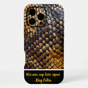 Intricate patterns of natural snakeskin textures iPhone 16 pro max case