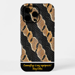 Intricate patterns of shed snake skins on display iPhone 16 pro max case