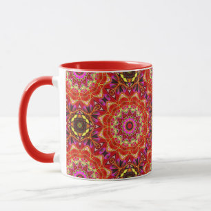 Intricate Red Mandala Mug