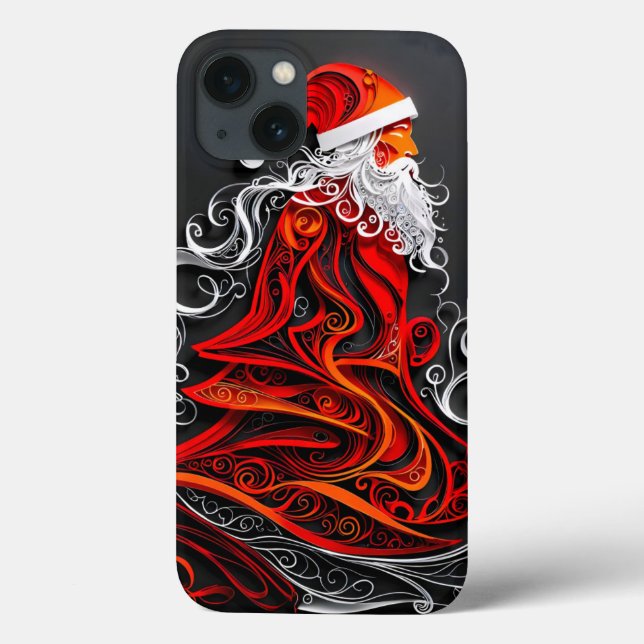 Intricate Santa Paper Cut Case-Mate iPhone Case (Back)