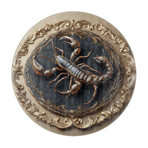 Intricate Scorpion Design with Ornate Accents Cutting Board