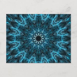 intricate snowflake postcard