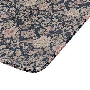 Intricate Sophisticated Floral Lace Design Cutting Board