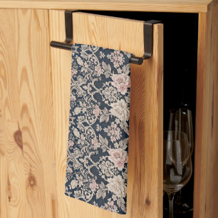 Intricate Sophisticated Floral Lace Design Tea Towel