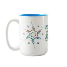 Intricate Star of David Brush-Pen Art Mug