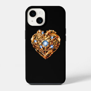 Intricate Steampunk Mechanical Heart iPhone Case