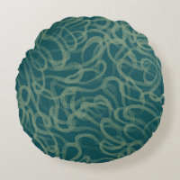 Intricate stippled texture, turquoise abstract pat