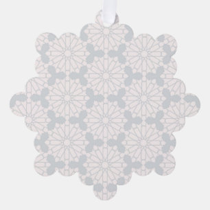 Intricate Symmetrical Islamic Art Tree Decoration Card