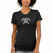 Intricate White Sea Turtle