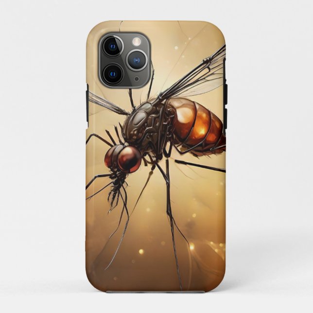 Intricate Wings: The Mosquito Fractal Art Case-Mate iPhone Case (Back)
