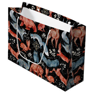 Intricate woodland animals pattern Large Gift Bag