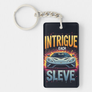 🏎️ Intrigue Each Sleeve Sports Car Comic Energy Key Ring