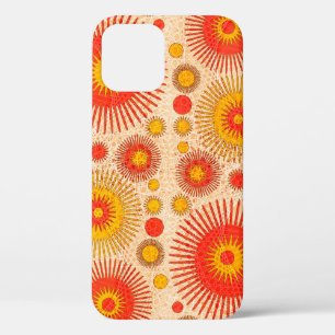 Intriguing modern abstract design with floral and iPhone 12 case