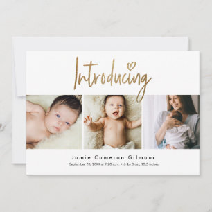 Introducing Baby Gold Script Custom photos Announcement