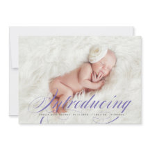 Introducing Elegant Full Bleed Photo New Baby