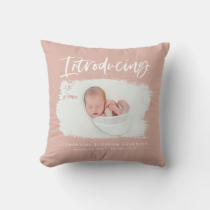 Introducing elegant minimal photo birth cushion