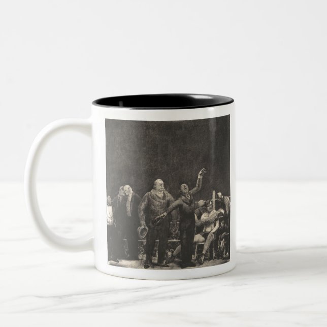 Introducing John L. Sullivan - George Bellows - 19 Two-Tone Coffee Mug (Left)