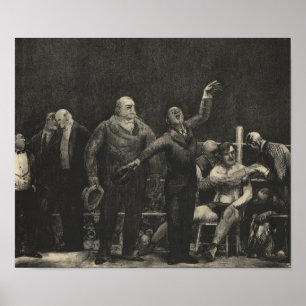 Introducing John L. Sullivan - George Bellows Poster