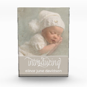 Introducing Photo Baby Birth Announcement Block