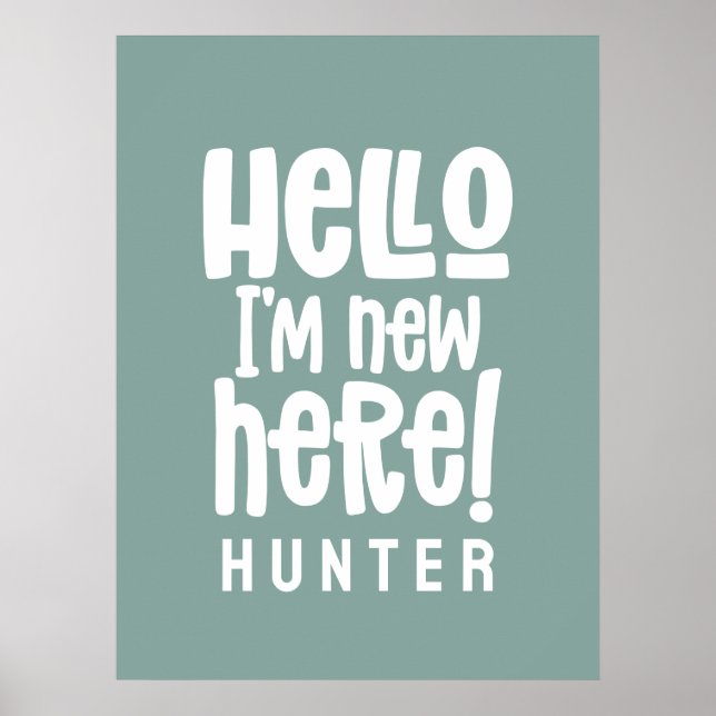 Introducing photo blush pink floral elegant poster (Front)