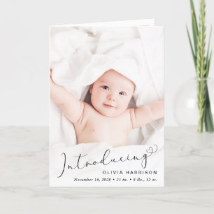 Introducing Photo Collage Birth Announcement