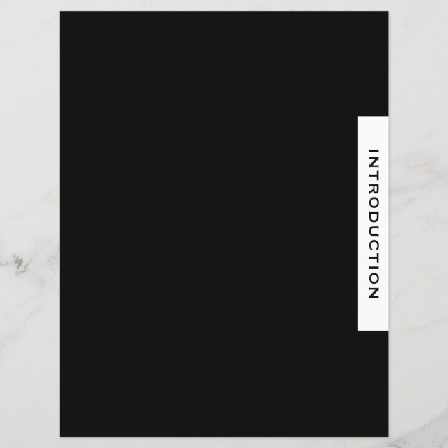 Introduction | Presentation Divider | Black (Front)
