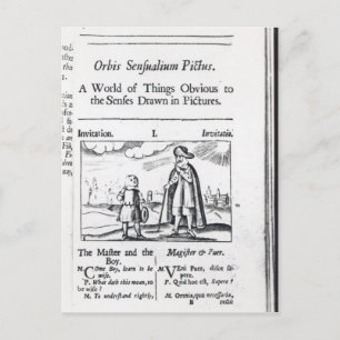Introduction to 'Orbis Sensualium Pictus' Postcard