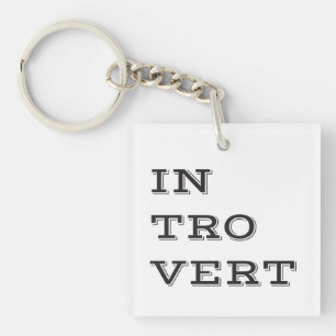 Introvert Acrylic Keychain