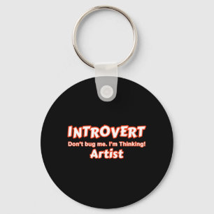 Introvert Artist Key Ring