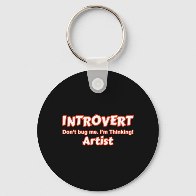 Introvert Artist Key Ring (Front)