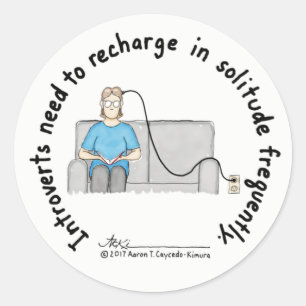 Introvert Basics: Recharge Sticker