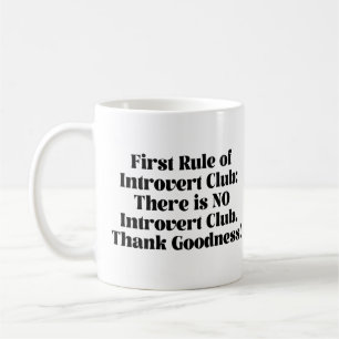 Introvert Club Coffee Mug
