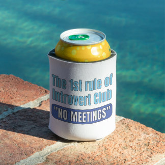 Introvert Club    T-Shirt Can Cooler
