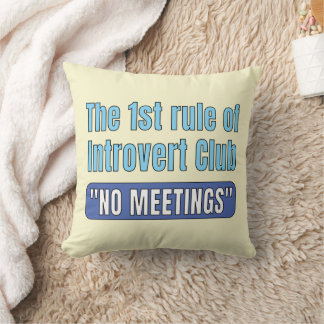 Introvert Club    T-Shirt Cushion