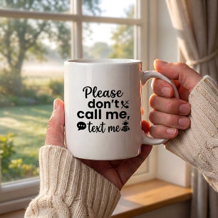 Introvert Coffee Mug Please Don't Quote Design