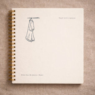 Introvert Custom Gift Minimalist Line Art Notebook